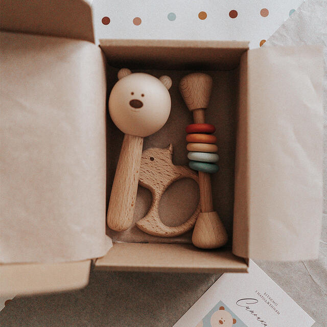 Подарунковий набір на виписку міні / З Ведмедиком